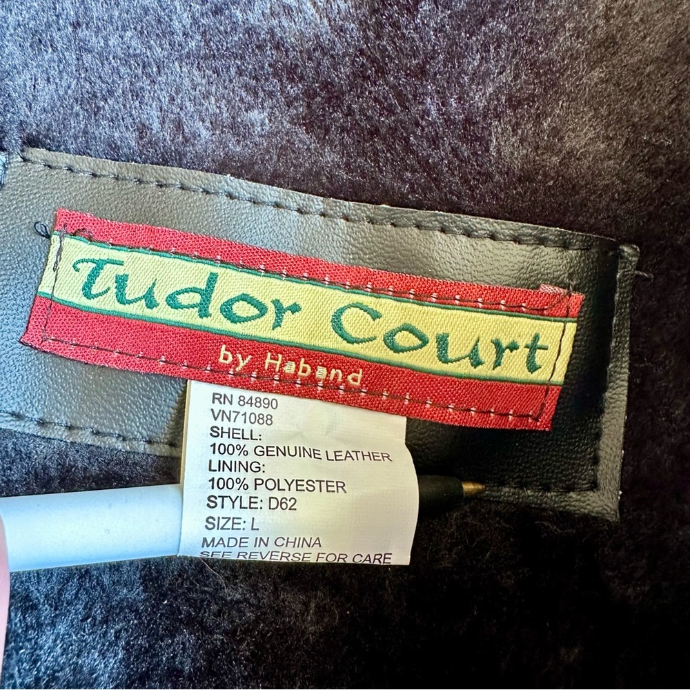 Brown Leather Button Up Patchwork Jacket Mens Siz… - image 3